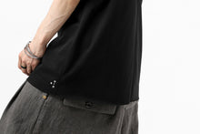 画像をギャラリービューアに読み込む, ierib exclusive raw edge Tee type-R  / light jersey (BLACK)