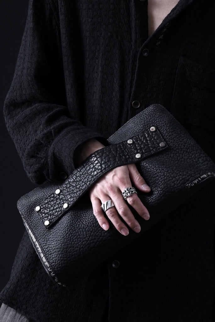 ierib onepiece clutch-bag / Rough Bull (BLACK)