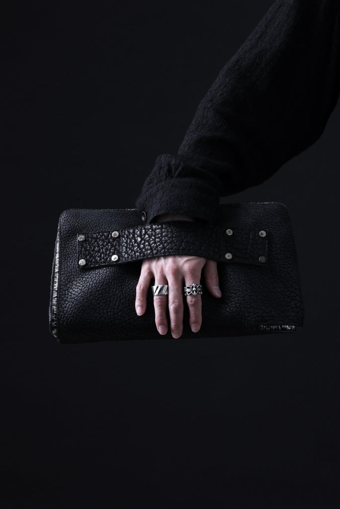 画像をギャラリービューアに読み込む, ierib onepiece clutch-bag / Rough Bull (BLACK)