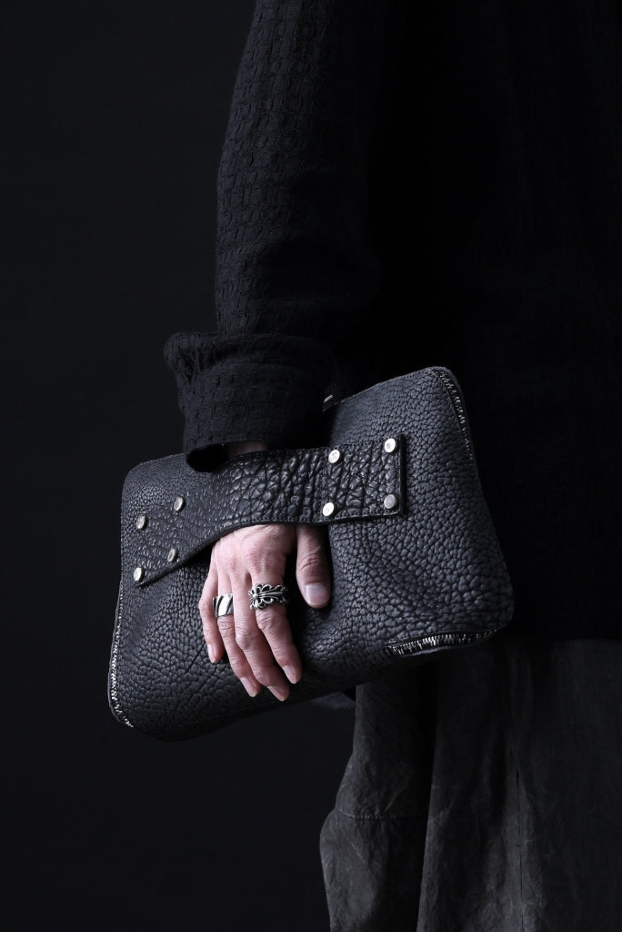 ierib onepiece clutch-bag / Rough Bull (BLACK)