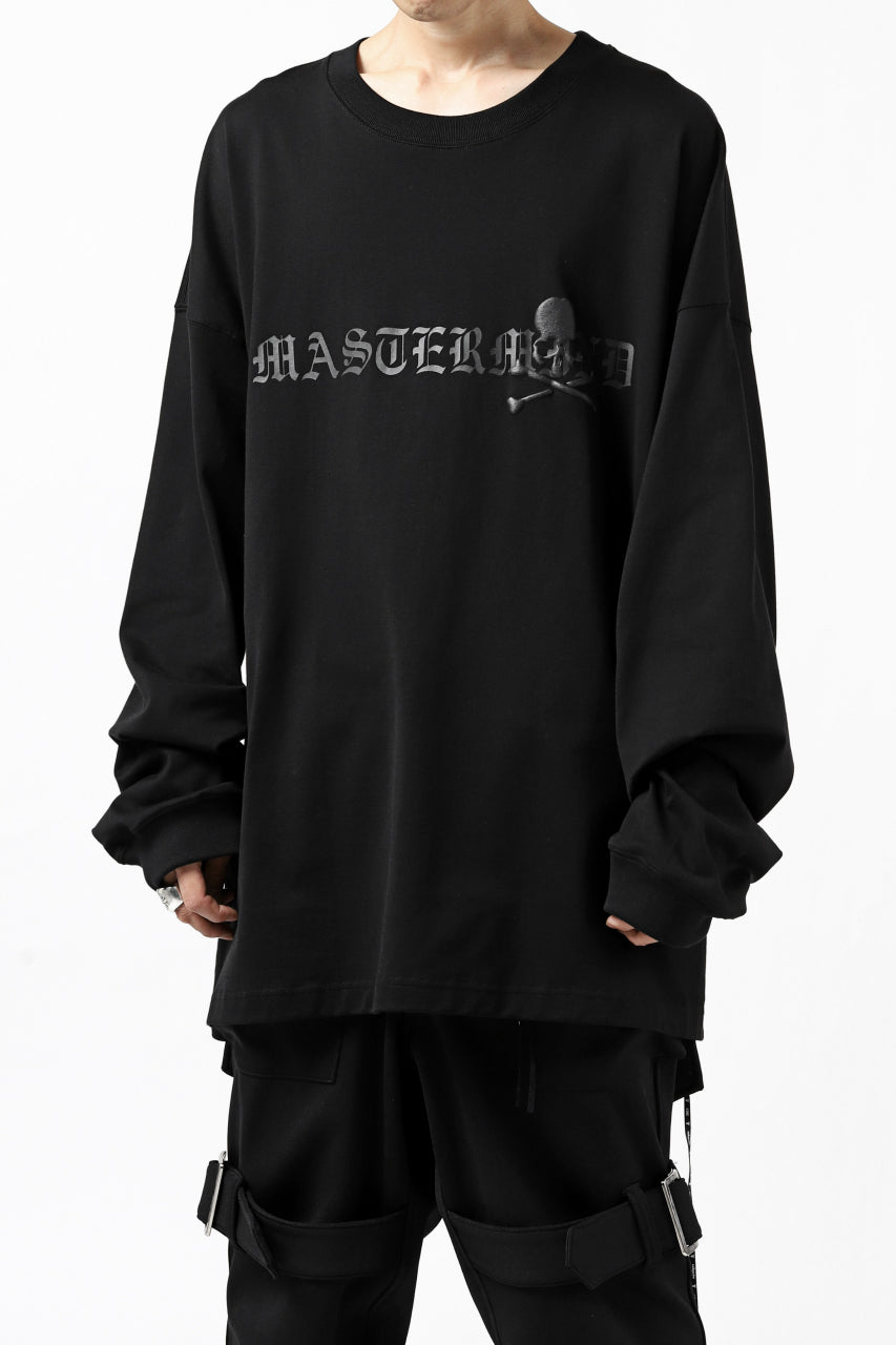 mastermind JAPAN BOXY-FIT LS / RUBBER AND FOAM PRINTED (BLACK)