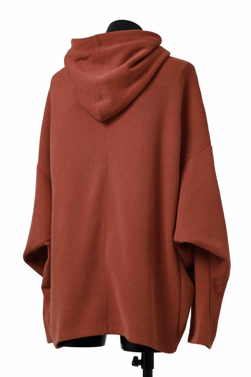 A.F ARTEFACT DOLMAN HOODIE PULLOVER / COPE KNIT JERSEY (ORANGE)