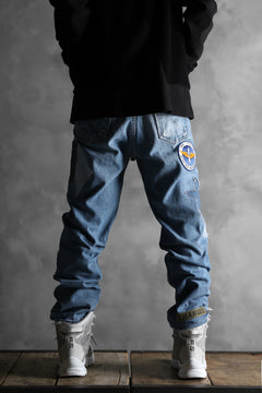 画像をギャラリービューアに読み込む, CHANGES VINTAGE REMAKE PATCHWORK DENIM TAPERED PANTS / VINTAGE DENIM (INDIGO #B)