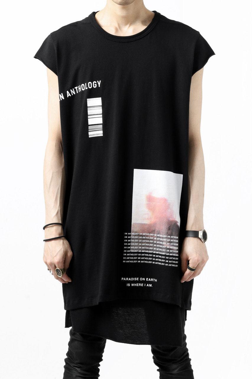 画像をギャラリービューアに読み込む, A.F ARTEFACT &quot;AN ANTHOLOGY&quot; FRENCH SLEEVE TOP (BLACK)