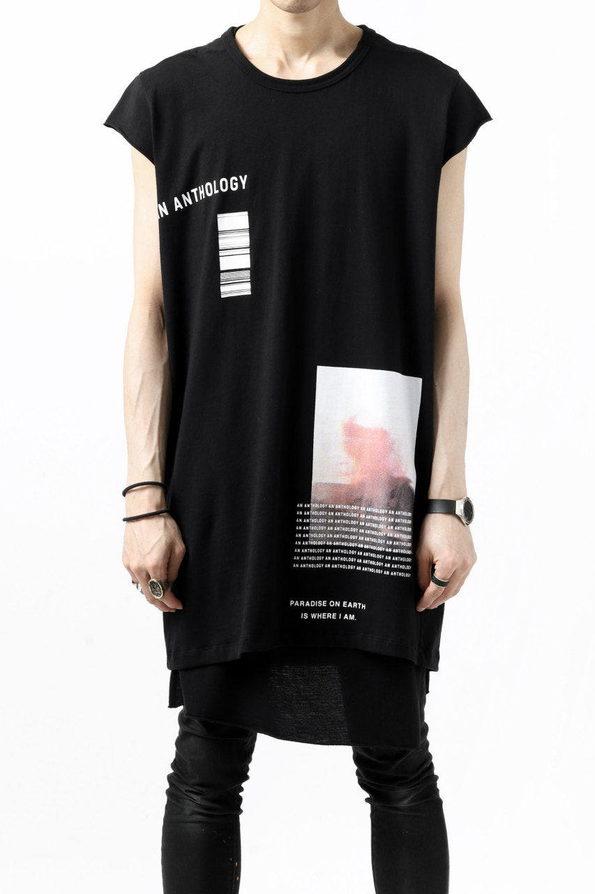 A.F ARTEFACT "AN ANTHOLOGY" FRENCH SLEEVE TOP (BLACK)