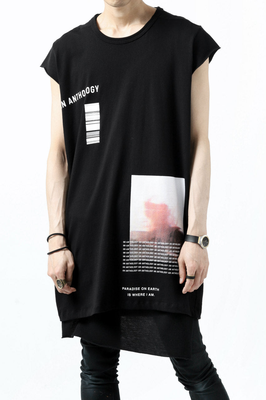 A.F ARTEFACT "AN ANTHOLOGY" FRENCH SLEEVE TOP (BLACK)