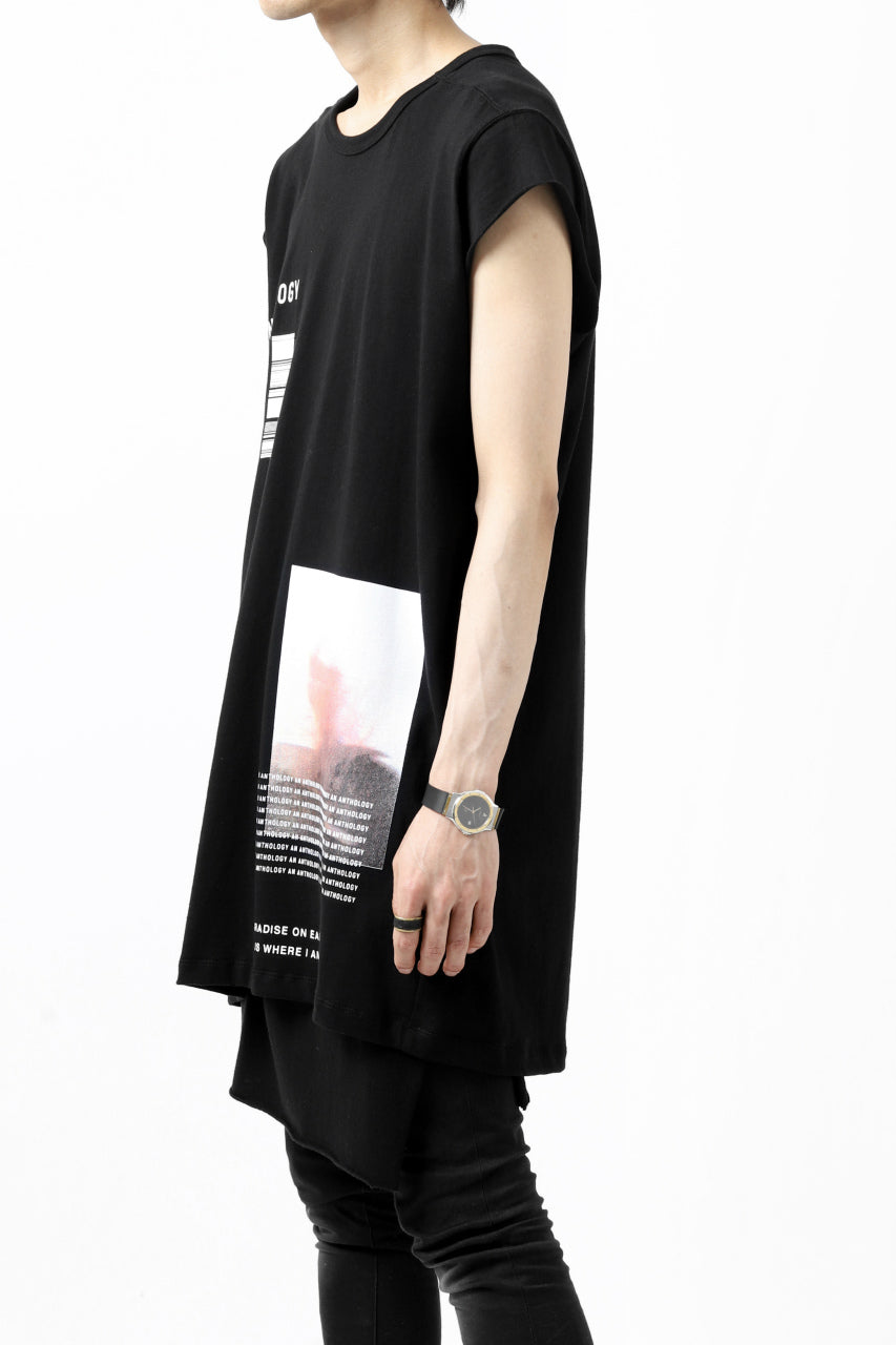 A.F ARTEFACT "AN ANTHOLOGY" FRENCH SLEEVE TOP (BLACK)