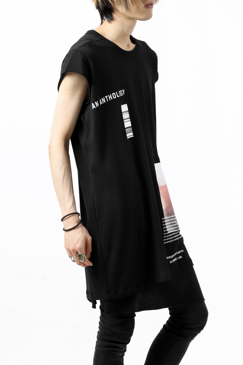 A.F ARTEFACT "AN ANTHOLOGY" FRENCH SLEEVE TOP (BLACK)