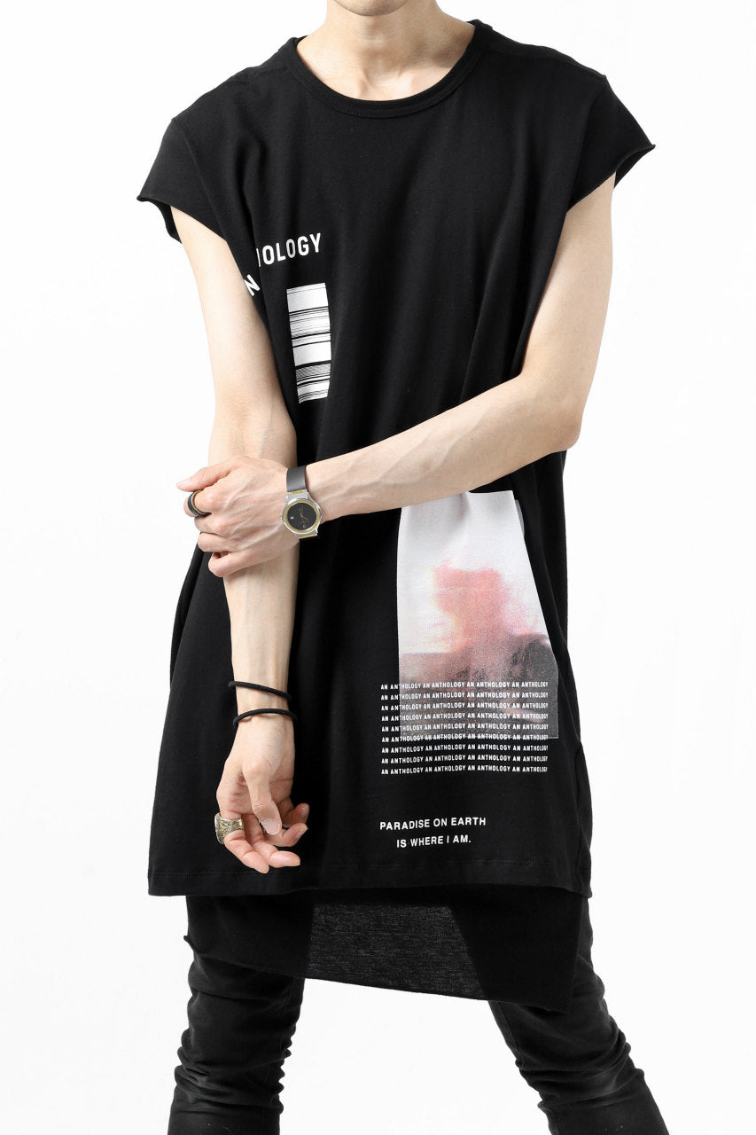 A.F ARTEFACT "AN ANTHOLOGY" FRENCH SLEEVE TOP (BLACK)