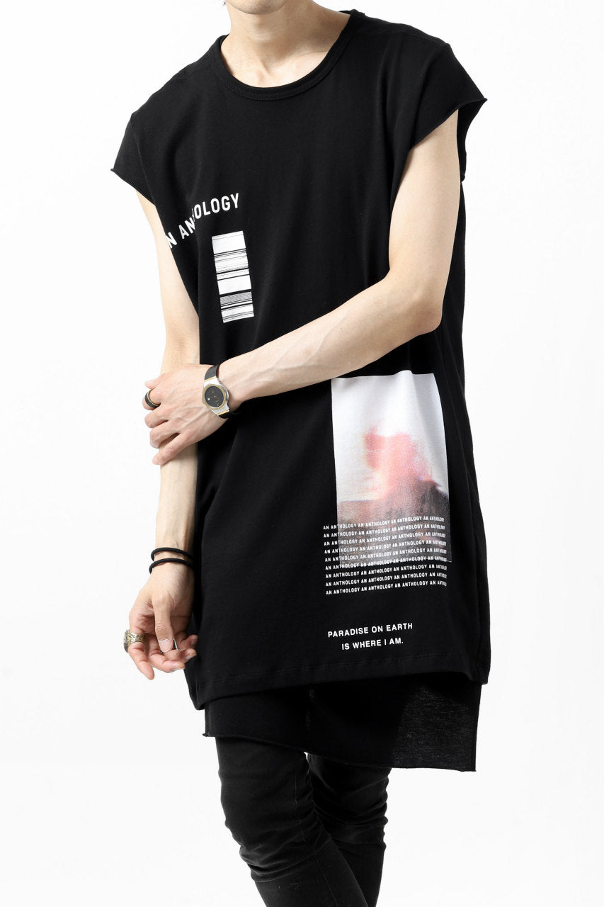 A.F ARTEFACT "AN ANTHOLOGY" FRENCH SLEEVE TOP (BLACK)