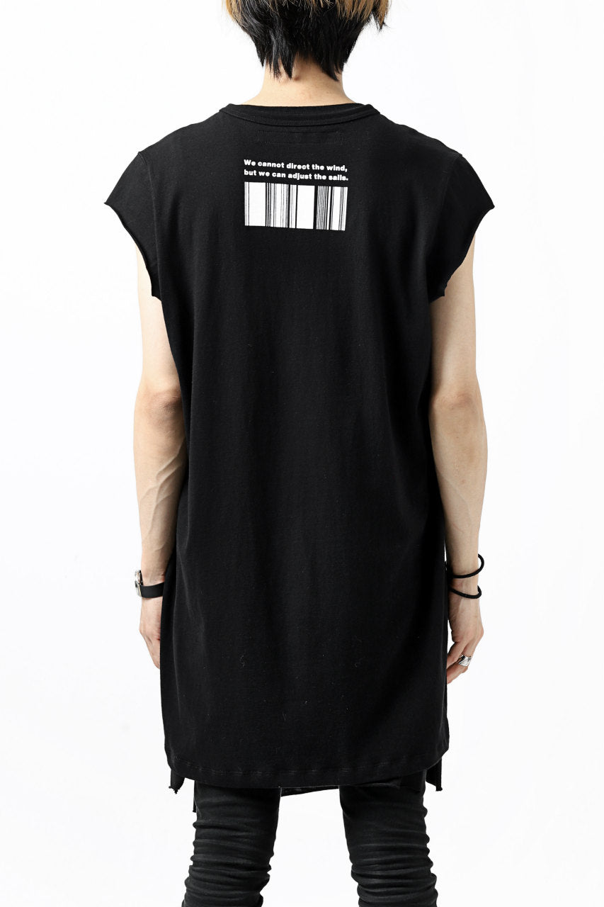 A.F ARTEFACT "AN ANTHOLOGY" FRENCH SLEEVE TOP (BLACK)