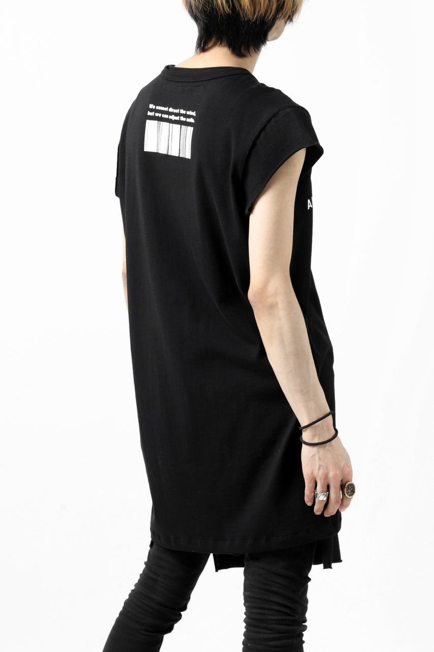 A.F ARTEFACT "AN ANTHOLOGY" FRENCH SLEEVE TOP (BLACK)