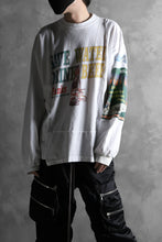 画像をギャラリービューアに読み込む, CHANGES VINTAGE REMAKE QUARTET PANEL LONG SLEEVE TEE (MULTI WHITE #beer)