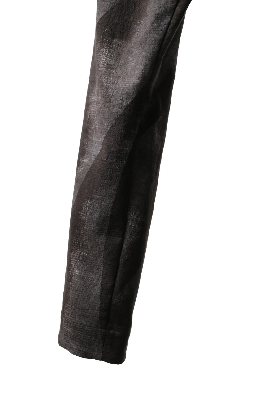 _vital "one make" straight trousers / hand dyed cotton gauze (BROWN #B)