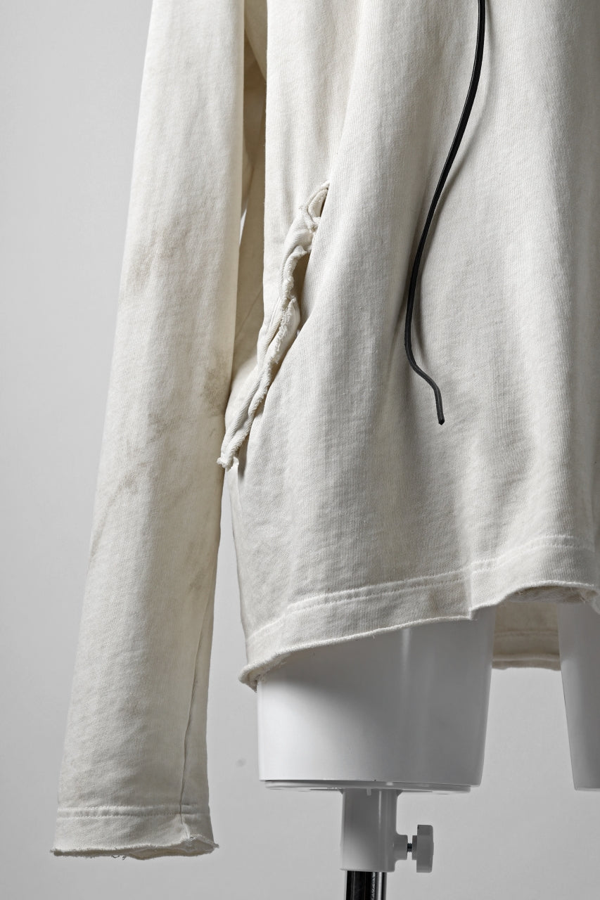 RUNDHOLZ DIP HOODED PULLOVER / DYED COTTON SWEAT (MARBLE)