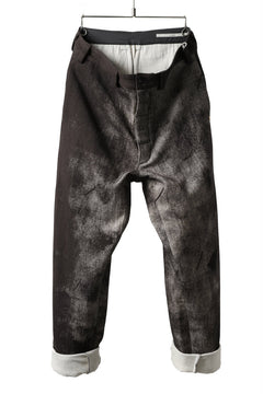 Load image into Gallery viewer, _vital &quot;one make&quot; straight trousers / hand dyed double gauze (BROWN A)