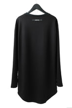 Load image into Gallery viewer, LEMURIA FLOWING LONG SLEEVE TOP / STRETCH PUNCH ROME (BLACK)