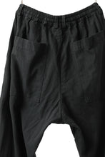画像をギャラリービューアに読み込む, _vital easy straight trousers / cotton linen loose ox (BLACK)