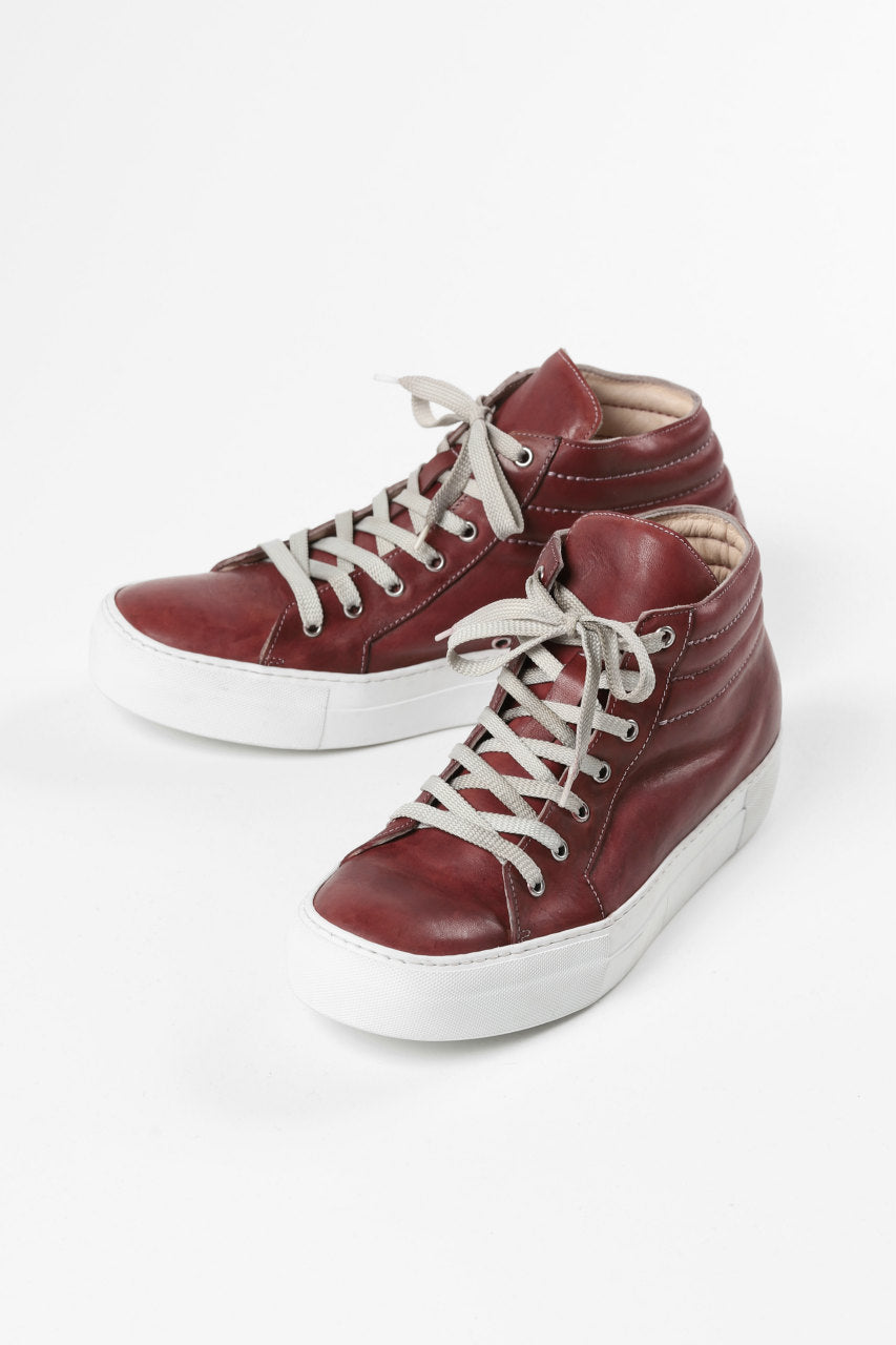 incarnation MID-SB SNEAKER / HORSE FULL GRAIN (HAND DYED D.RED)