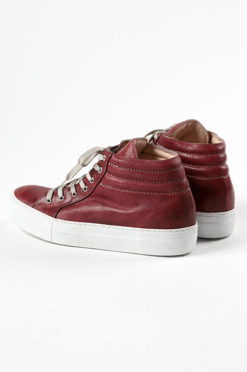 incarnation MID-SB SNEAKER / HORSE FULL GRAIN (HAND DYED D.RED)