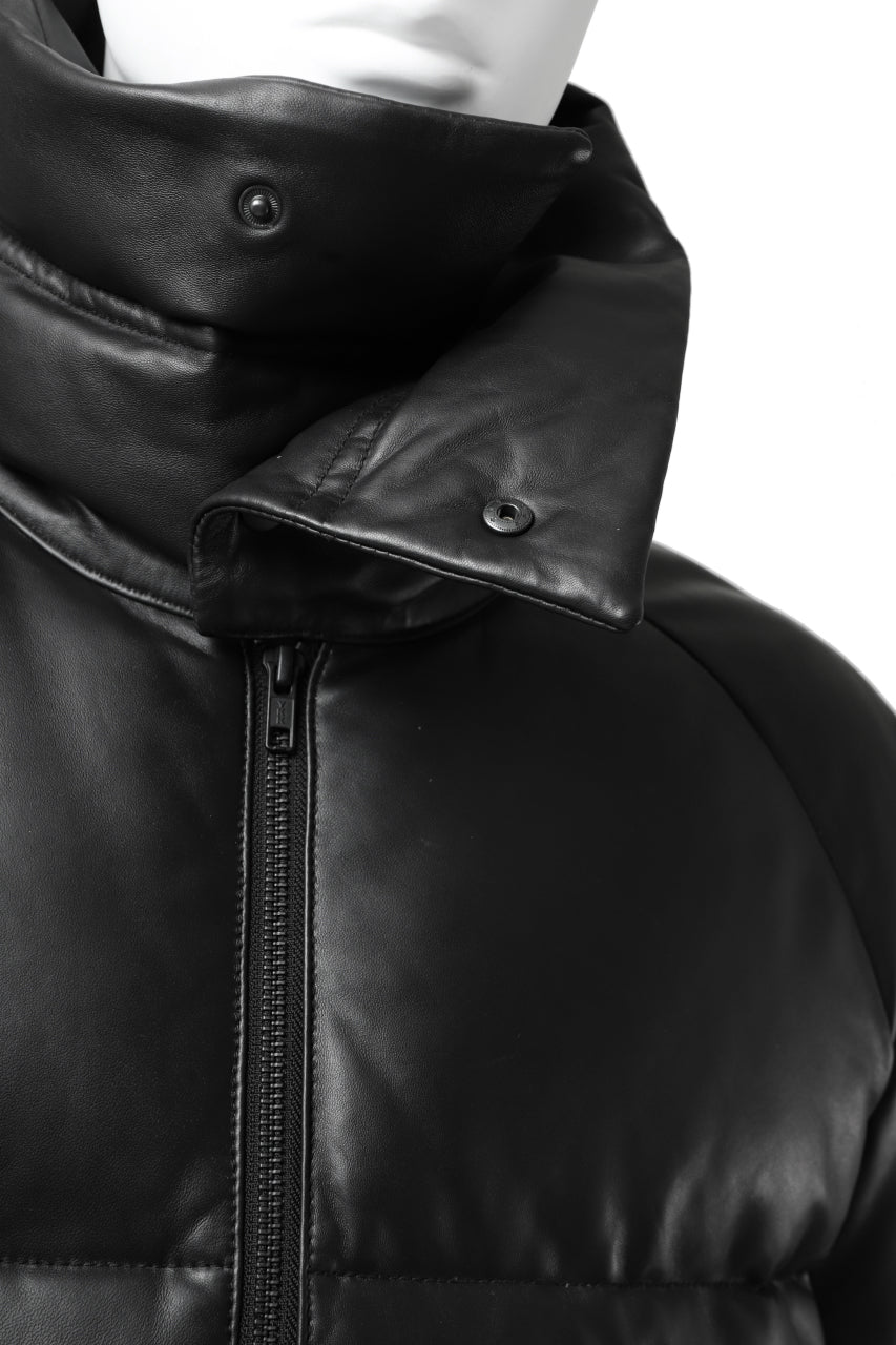 画像をギャラリービューアに読み込む, Y&#39;s.... SHEEP LEATHER DOWN JACKET (BLACK)