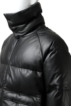 画像をギャラリービューアに読み込む, Y&#39;s.... SHEEP LEATHER DOWN JACKET (BLACK)