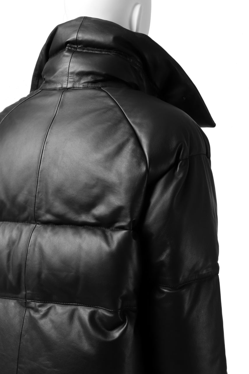 画像をギャラリービューアに読み込む, Y&#39;s.... SHEEP LEATHER DOWN JACKET (BLACK)