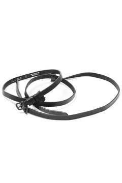 Load image into Gallery viewer, RUNDHOLZ HANGGING W BELT / CALF NAPPA LEATHER (BLACK)
