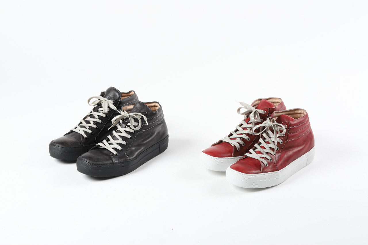 incarnation MID-SB SNEAKER / HORSE FULL GRAIN (HAND DYED D.RED)