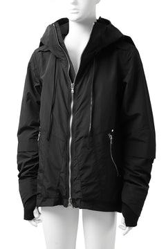 画像をギャラリービューアに読み込む, A.F ARTEFACT &quot;PLEASANT&quot; PARKA-JACKET / SALT SHRINKAGE NYLON (BLACK)