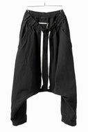 _vital deep sarouel easy pants / cotton linen loose ox (BLACK)