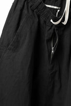 Load image into Gallery viewer, _vital deep sarouel easy pants / cotton linen loose ox (BLACK)