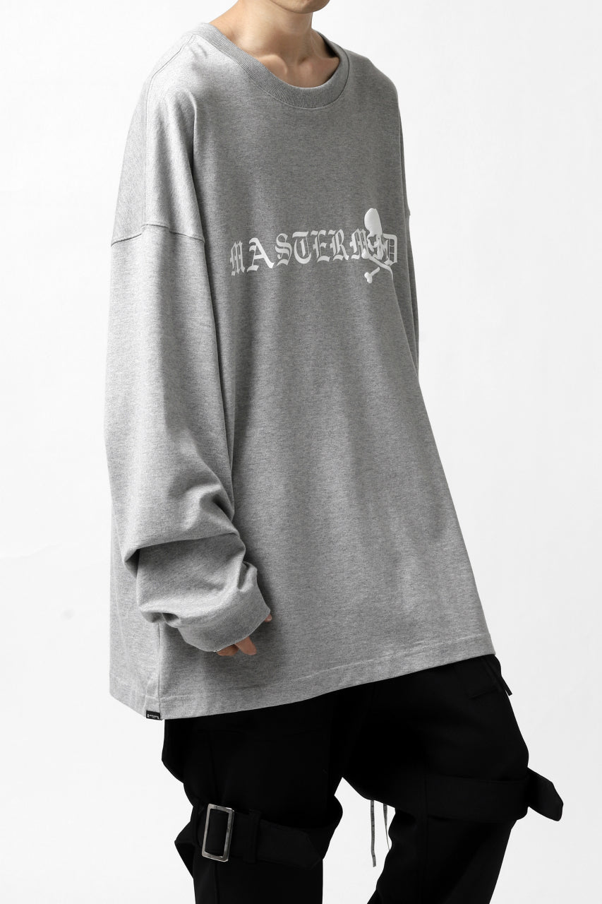 mastermind JAPAN BOXY-FIT LS / RUBBER AND FOAM PRINTED (GREY)