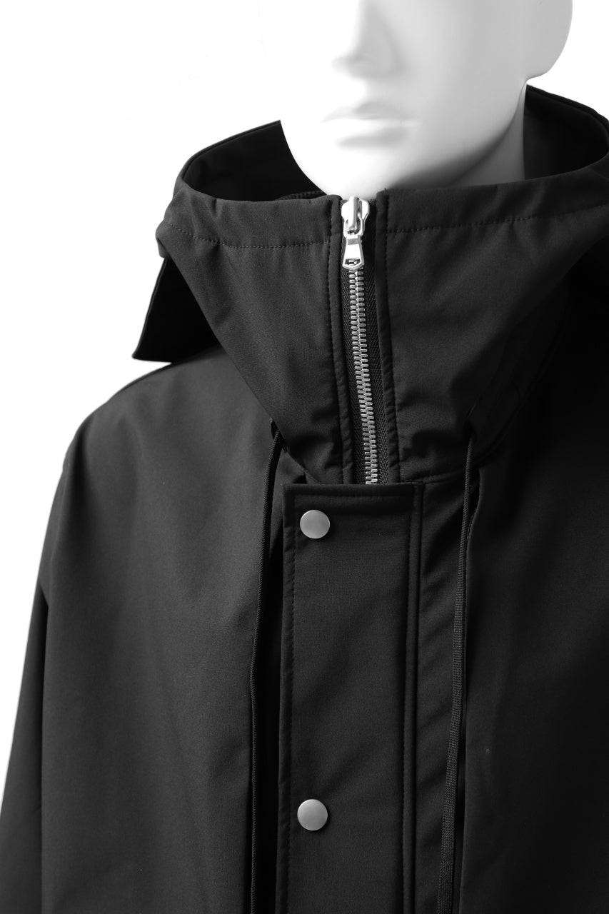 画像をギャラリービューアに読み込む, A.F ARTEFACT &quot;Trunk-Show&quot; LIGHT-WARMER MODS COAT / FLEECE BONDING NYLON (BLACK)