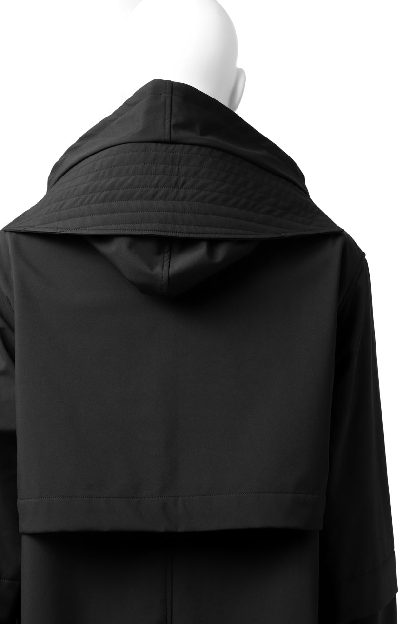 画像をギャラリービューアに読み込む, A.F ARTEFACT &quot;Trunk-Show&quot; LIGHT-WARMER MODS COAT / FLEECE BONDING NYLON (BLACK)