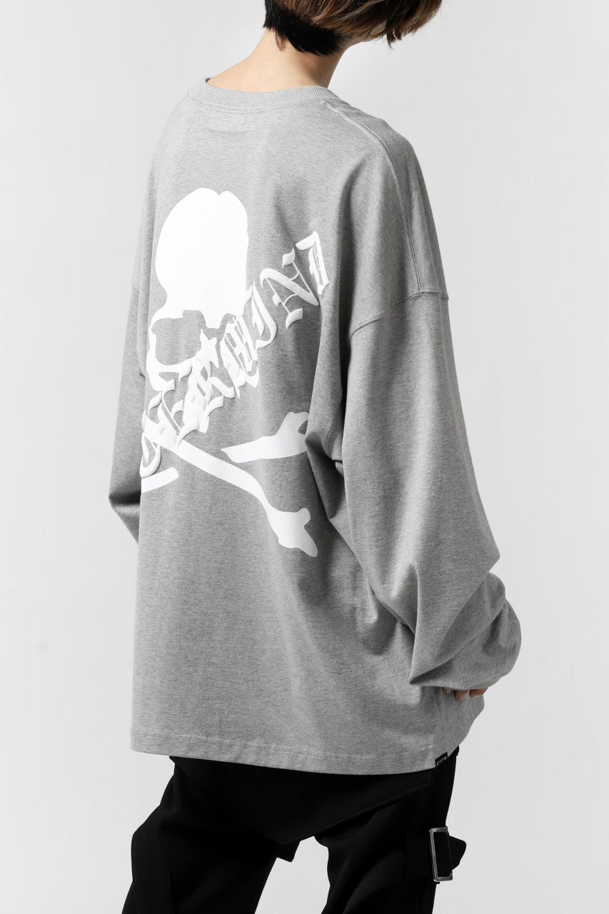 mastermind JAPAN BOXY-FIT LS / RUBBER AND FOAM PRINTED (GREY)