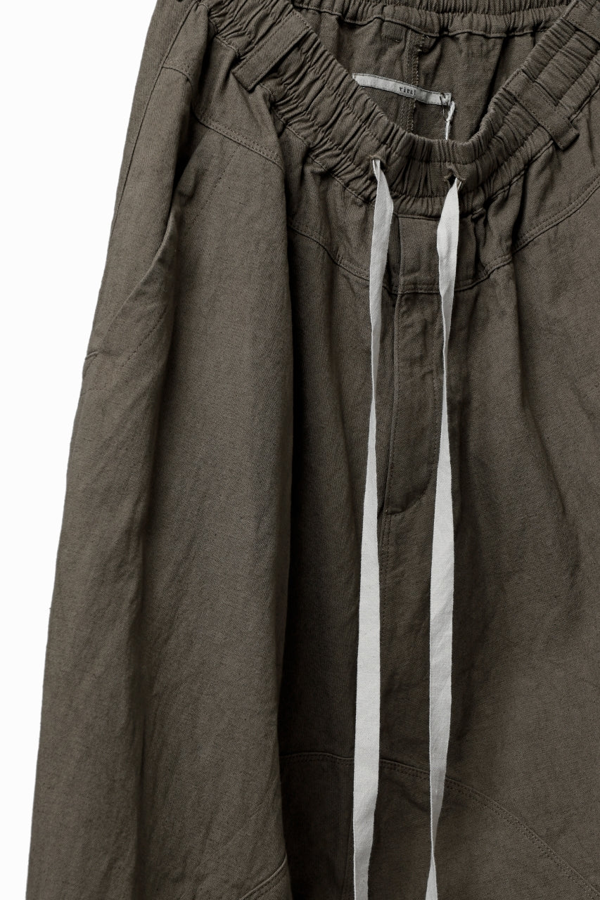 Load image into Gallery viewer, _vital deep sarouel easy pants / cotton linen loose ox (BEIGE)