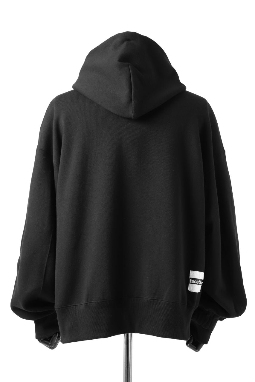 画像をギャラリービューアに読み込む, FACETASM LOGO PRINT NEW SILHOUETTE HOODIE (BLACK)