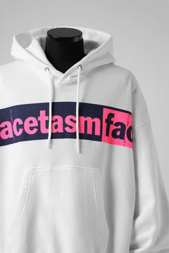 Load image into Gallery viewer, FACETASM LOGO PRINT NEW SILHOUETTE HOODIE (WHITE)