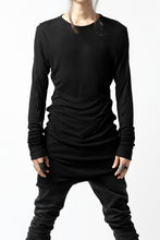 Load image into Gallery viewer, Nostra Santissima CREW NECK LONG JERSEY TOPS (BLACK)