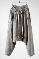 _vital deep sarouel easy pants / natural linen (LIGHT BEIGE)