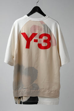 画像をギャラリービューアに読み込む, Y-3 Yohji Yamamoto LAYERED BACK LOGO TOPS / COTTON JERSEY (MULTI BEIGE)