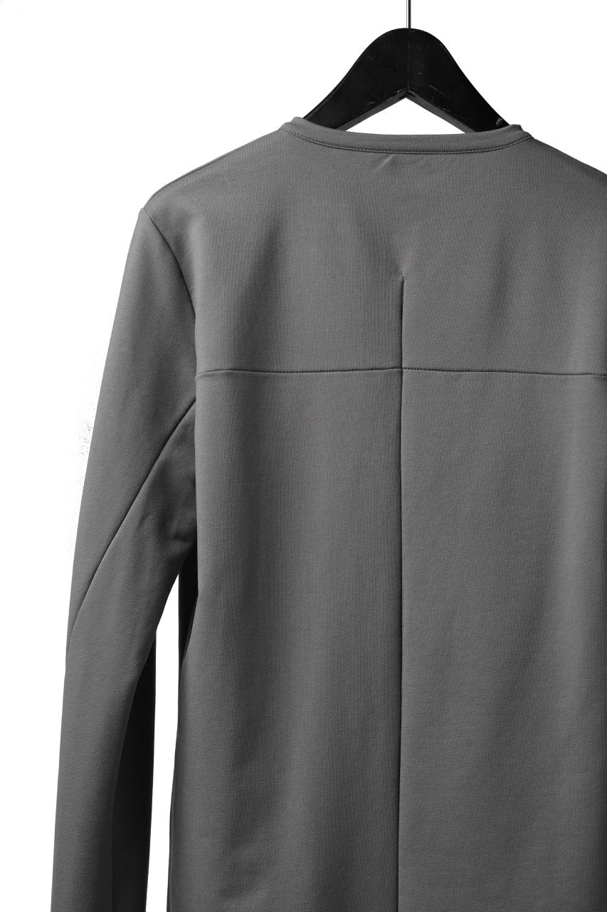 Load image into Gallery viewer, incarnation HENRY NECK LONG SLEEVE TOPS / ELASTIC F.TERRY (GREY)