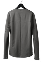 Load image into Gallery viewer, incarnation HENRY NECK LONG SLEEVE TOPS / ELASTIC F.TERRY (GREY)