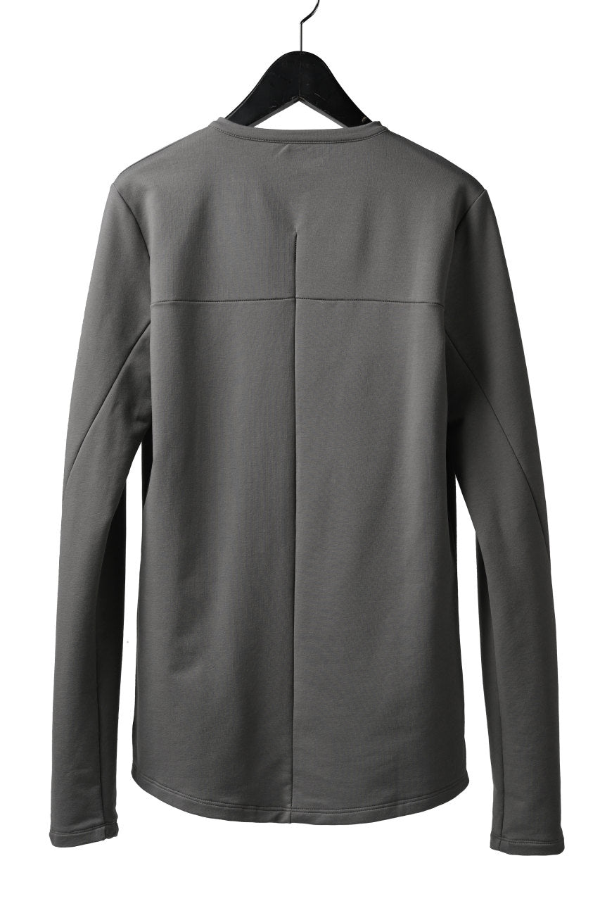 incarnation HENRY NECK LONG SLEEVE TOPS / ELASTIC F.TERRY (GREY)