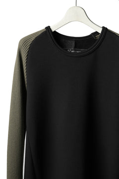 Load image into Gallery viewer, A.F ARTEFACT exclusive RAGLAN PULL OVER TOPS / BOMBERHEAT® x  WAFFLE (BLACK x KHAKI)