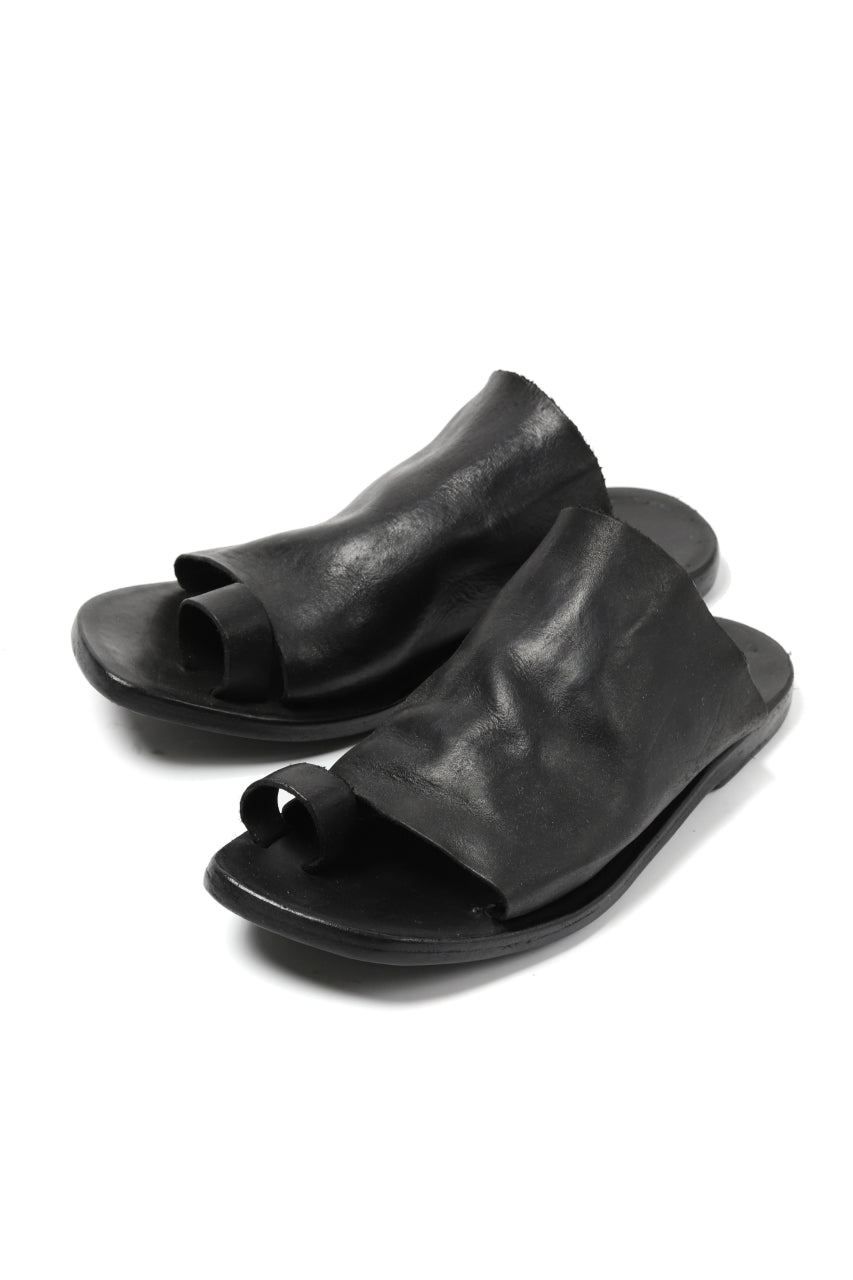 Load image into Gallery viewer, DIMISSIANOS &amp; MILLER mule w toe-ring sandals / calf leather full grain (BLACK)