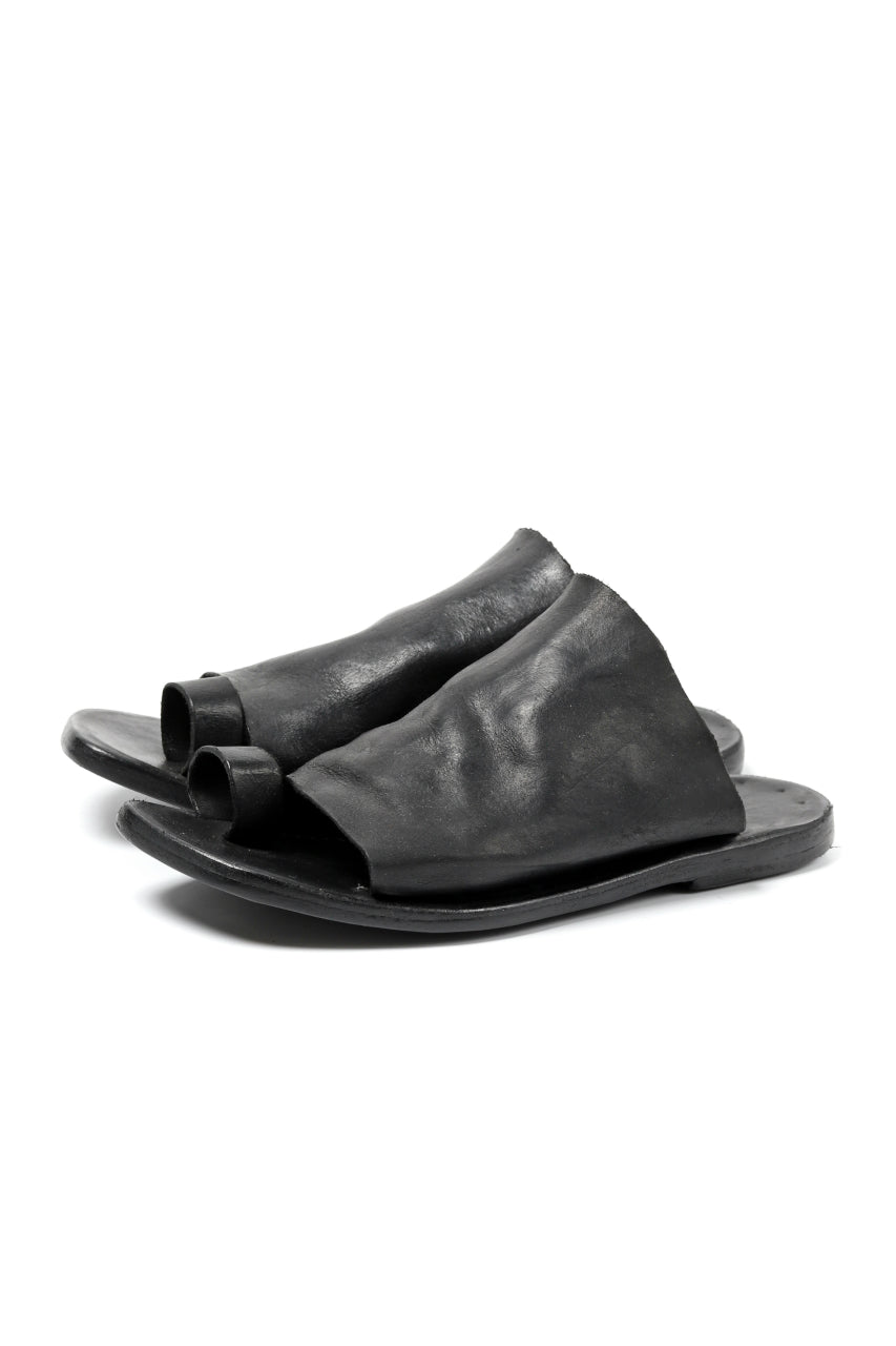 Load image into Gallery viewer, DIMISSIANOS &amp; MILLER mule w toe-ring sandals / calf leather full grain (BLACK)