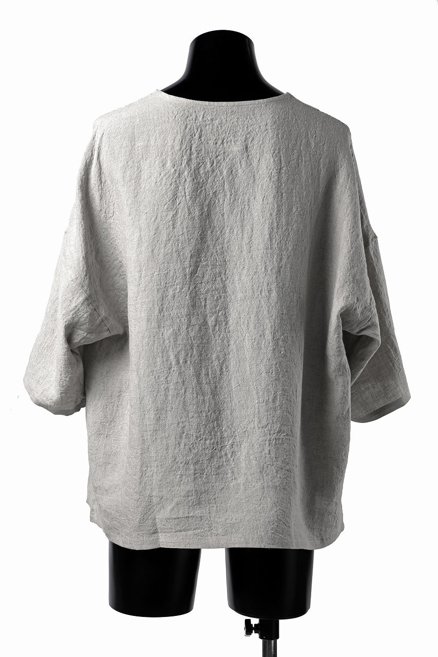 画像をギャラリービューアに読み込む, ISAMU KATAYAMA BACKLASH SOFT LINEN PULLOVER SHIRT (BEIGE)