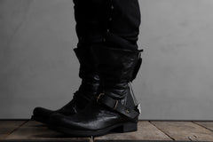 画像をギャラリービューアに読み込む, m.a+ goodyear tall buckle back zipper boots / S1C3Z/VAM (BLACK)